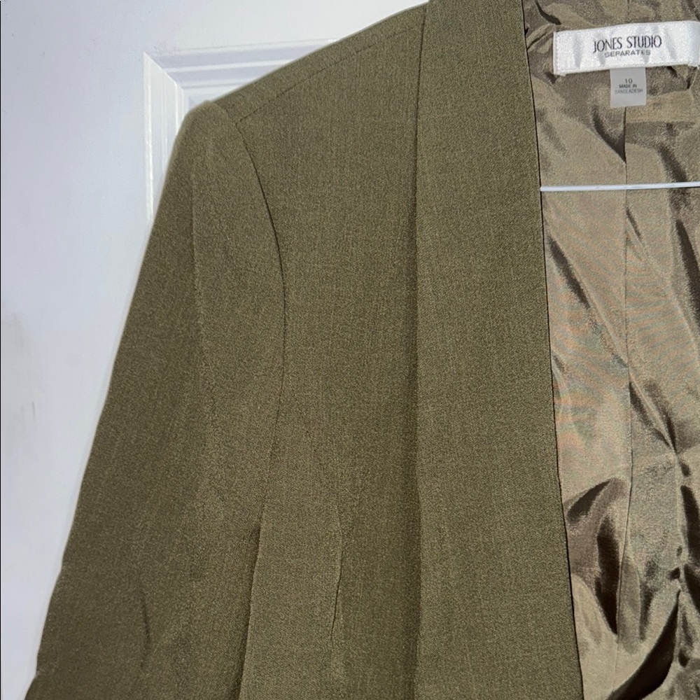 Olive Green Women's Jacket - Picture 3 of 5